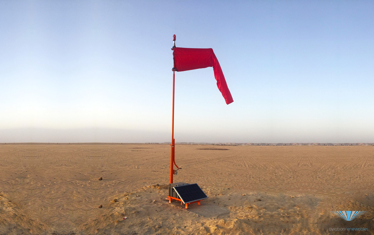 Solar LED Wind Cone width=