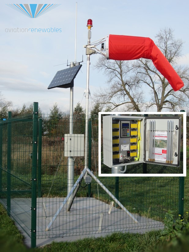 solar LED wind cone